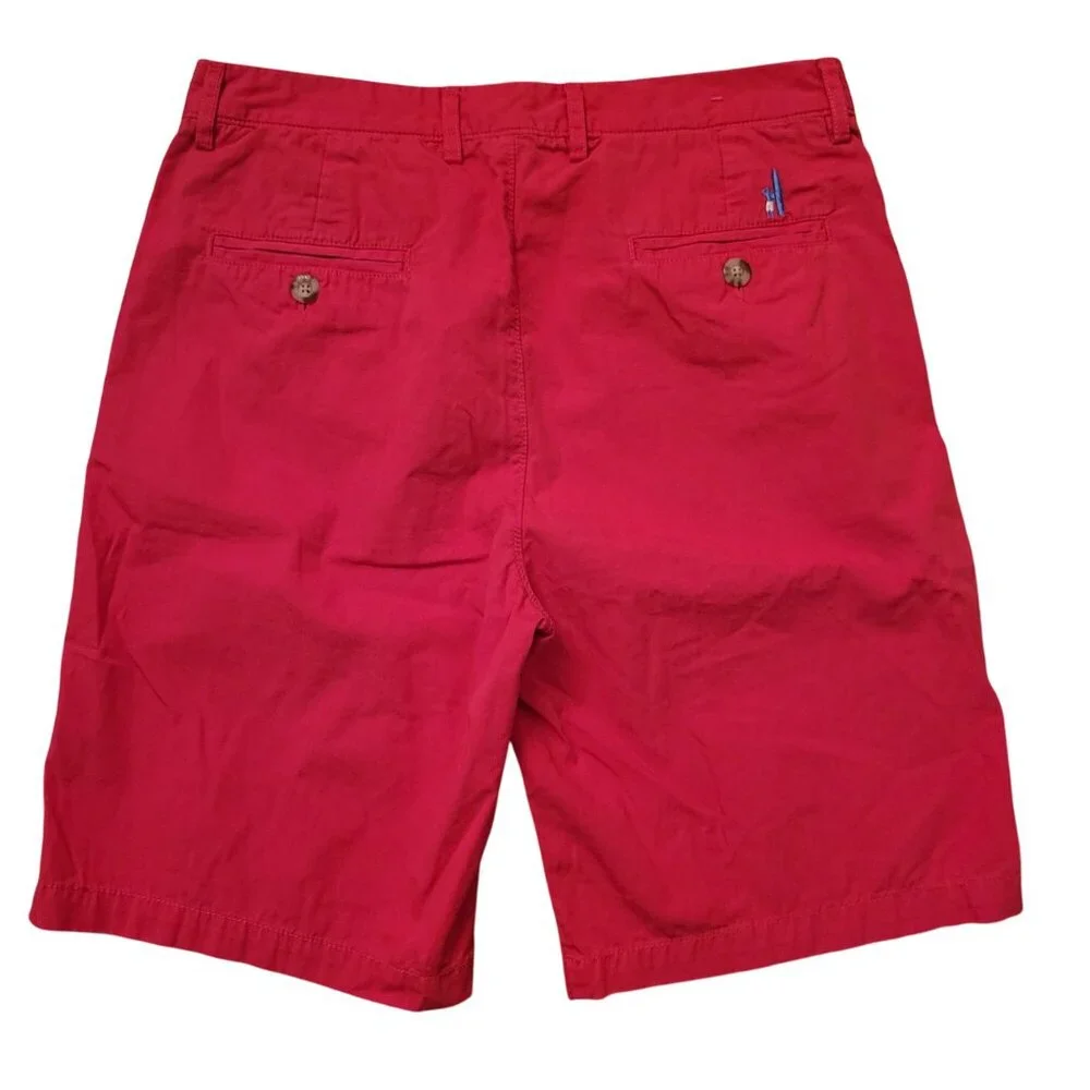 Johnnie O Hot Pink Cotton Casual‎ Shorts 33 Summer Cruise Vacation Beach Preppy